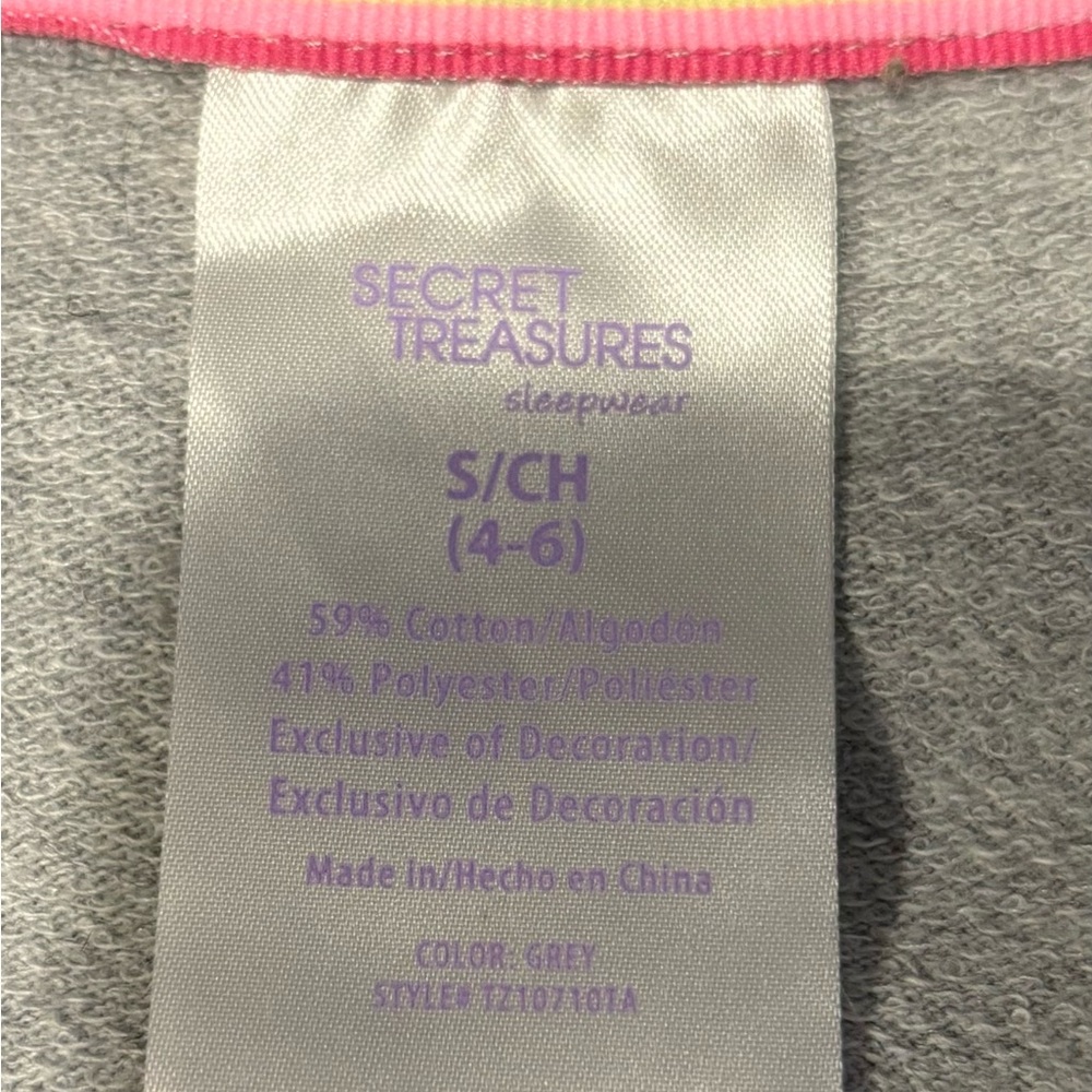 Secret Treasures Be Real, not Perfect sweatshirt/ sleepwear top size S - Picture 3 of 5